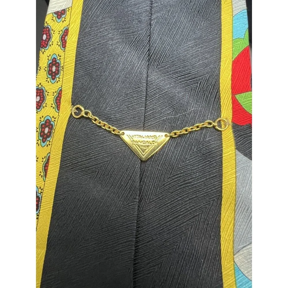 Vintage VITALIANO PANCALDI Men's Silk Tie - Picture 3 of 6
